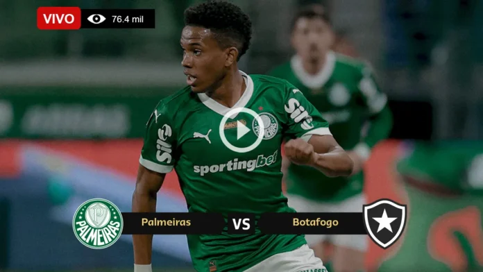 Dónde ver Palmeiras vs Botafogo en vivo online gratis hoy