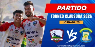 Hora y canal del Mictlán vs Mixco en la Jornada 20 del Clausura 2026 Partido Mictlán vs Mixco